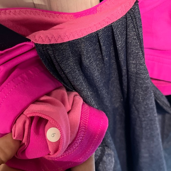 LULULEMON run back on track tank | size 6 | pink and blue - Picture 4 of 6